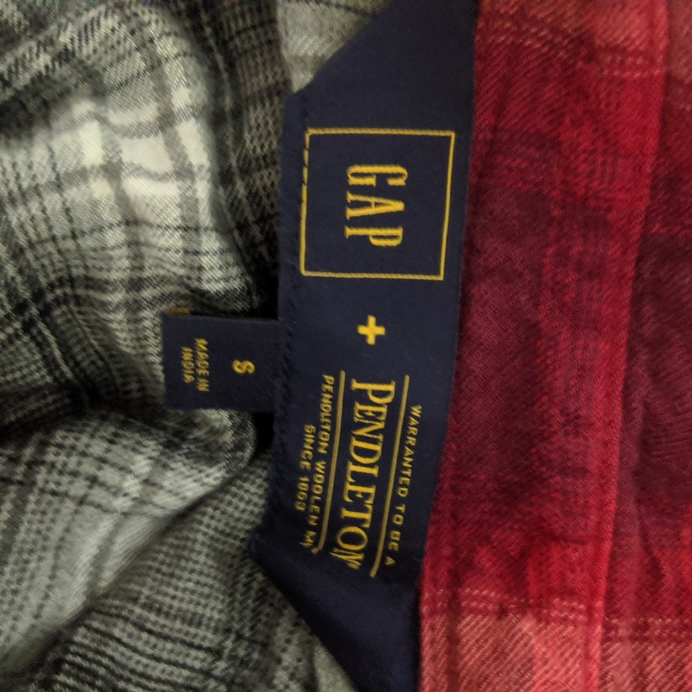 Gap + Pendleton Button Down Plaid Boyfriend Shirt - image 3